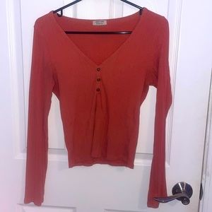 Orange Long Sleeve Shirt